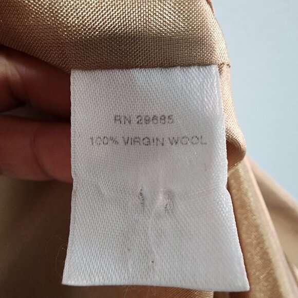 Women's Pendleton Balzer Camel Color Size 16 Business Casual 100% Virgin Wool - Picture 4 of 10